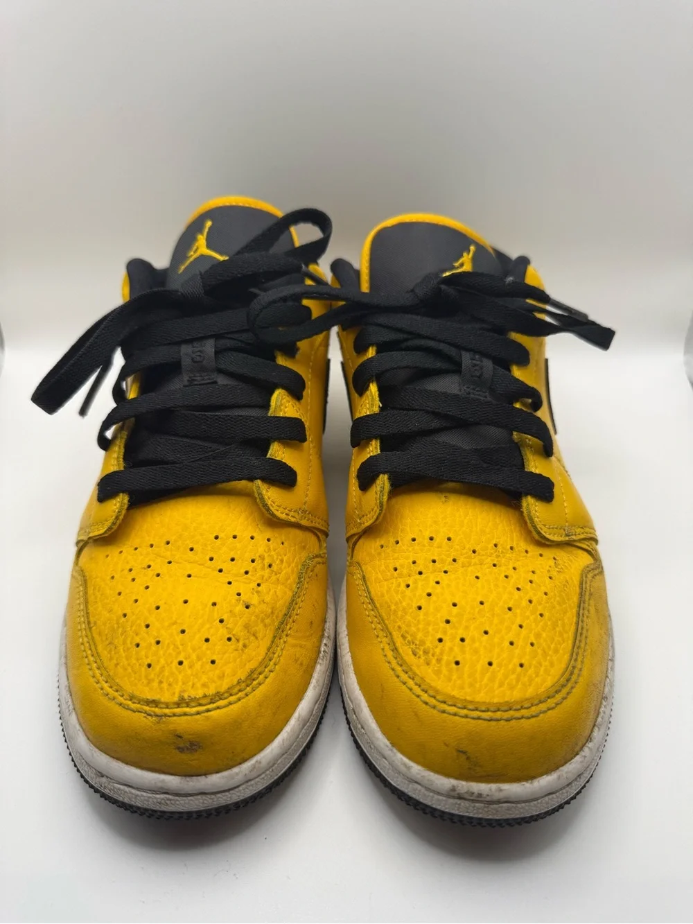 Nike Air Jordan Low Top Sneaker in Yellow and Black